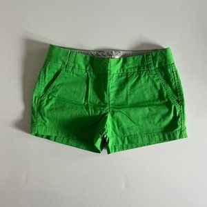 J. Crew Chino Shorts Kelly Green Size 2